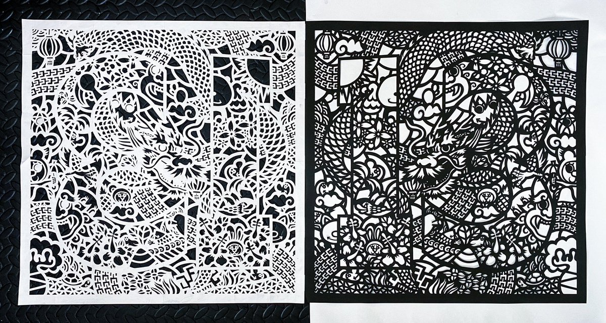 kirie__KORE's tweet image. #切り絵 #製作中