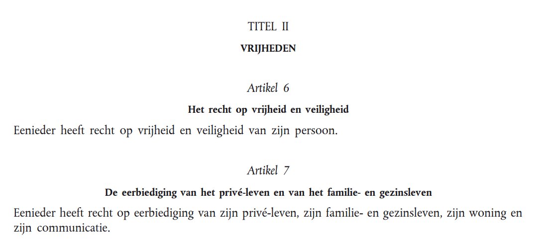 Het Handvest van de Grondrechten van de Europese Unie, is dat afgeschaft ondertussen?

Zo ja: was het ook weer iemand uit Oostenrijk die dat gelapt heeft?

Het staat er vrij duidelijk in, hoor, dat zoiets als chatcontrol absoluut niet kan...