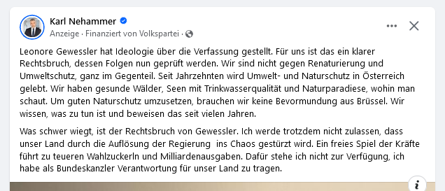 georg_renner's tweet photo. Weil der ÖVP-Chef gerade Inserate schaltet, "wir haben gesunde Wälder": Ja eh. Weniger als zehn Prozent halt. 
https://t.co/0o6xpdagyP https://t.co/OPjafRzlU3