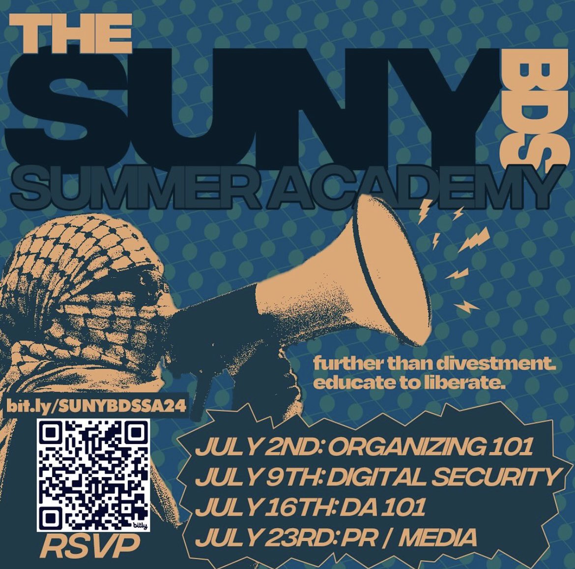 SUNYBDS's tweet photo. SUNY BDS will be launching our Summer Academy THIS JULY! 

4 topics throughout the month of July Tuesdays @ 6:30PM

Register HERE: https://t.co/va38OAppkJ

All are welcome!! Please remember to register with your PERSONAL NON-EDU email! https://t.co/ERqyj89o8B
