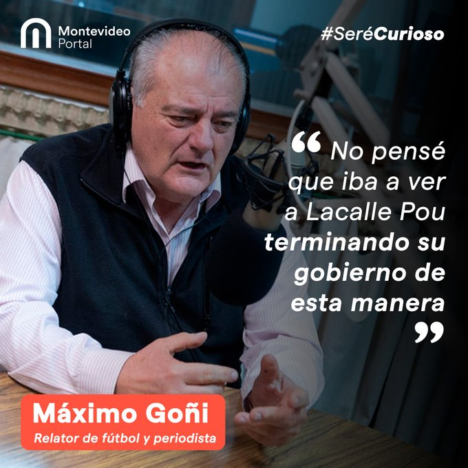 El_Viejo_Pablo's tweet photo. No pensé que Máximo Goñi iba a terminar su carrera de periodista de esta manera https://t.co/DkGg2G9hOu