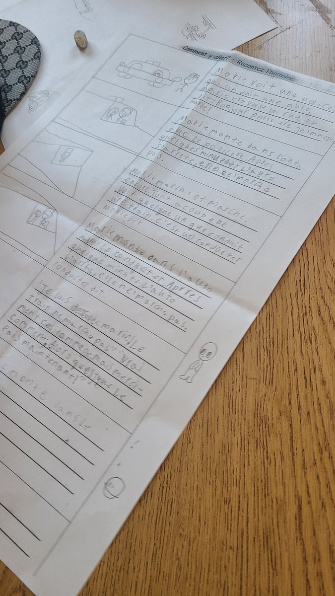 mme_ognibene's tweet photo. Grade 3's and 4's have been busy writing a story retell on the play they presented, "Comment y aller?" It always amazes me how motivated they are to write in French! #fsl #fls #corefrench @lkwwrdsb @wrdsb https://t.co/RrWI364jvT