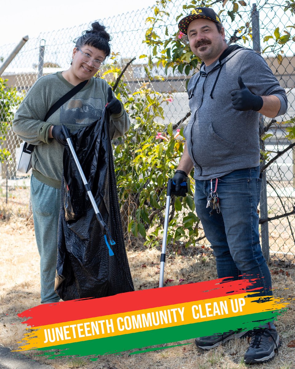 Happy Juneteenth everyone! Thanks to everyone who came out and cleaned up the neighborhood as a way to celebrate and give back to the community. ✊🏽✊🏿✊🏻