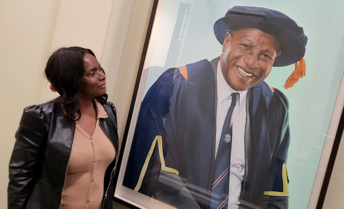 Maudylou's tweet photo. Today, I attended a historic event, the unveiling of a portrait of Alderman Egbert Carless OBE, Birmingham's first Black Councillor, who was elected back in 1979.

I felt quite honoured to witness this historical moment. 
#WindrushGeneration
#legacy https://t.co/0a5YnnqCVK