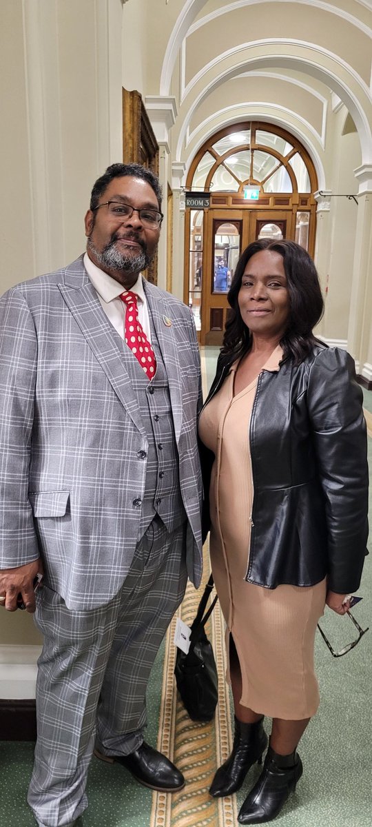 Maudylou's tweet photo. Today, I attended a historic event, the unveiling of a portrait of Alderman Egbert Carless OBE, Birmingham's first Black Councillor, who was elected back in 1979.

I felt quite honoured to witness this historical moment. 
#WindrushGeneration
#legacy https://t.co/0a5YnnqCVK