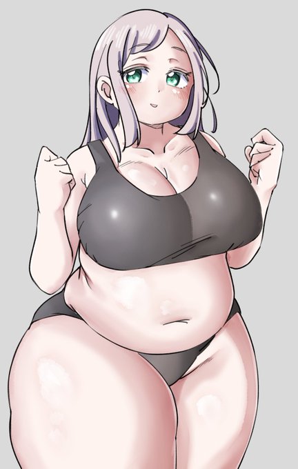 昨日駅で見かけた外国のむちむちさん。
(もちろん服装などは創作だけど)
----
A chubby woman I saw at the train station yesterday (creative except for her body shape). 