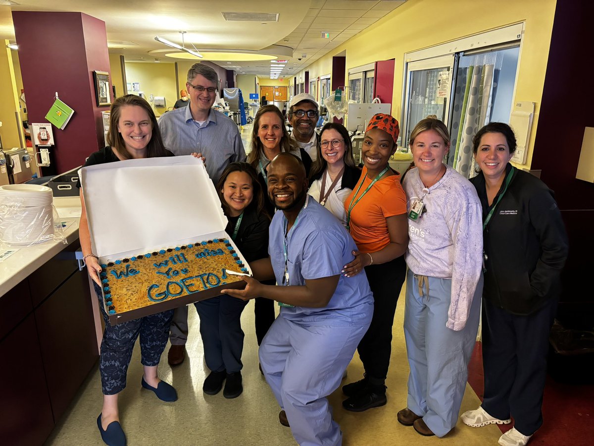 Bittersweet ending to an amazing 2 years! Thank you to the #CHOAPICU for raising up this ECMO fellow, I’ve learned way more than patient care from these absolutely amazing human beings!