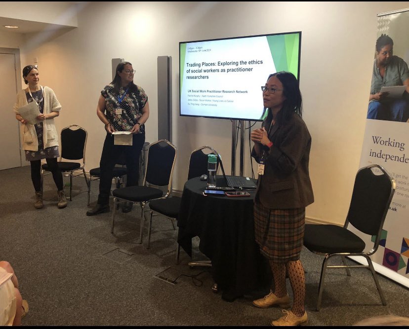 Fabulous couple of days at the #BASWConf24, talking about Social Work, research, &amp; sustainability