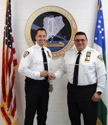 NYPD120Pct's tweet photo. Today I was honored by having Chief Gulotta entrust me with the 120th Precinct Commanding Officer pin. I look forward to building a strong relationship with the community for a safer #Northshore. https://t.co/MS4vBkQfuu