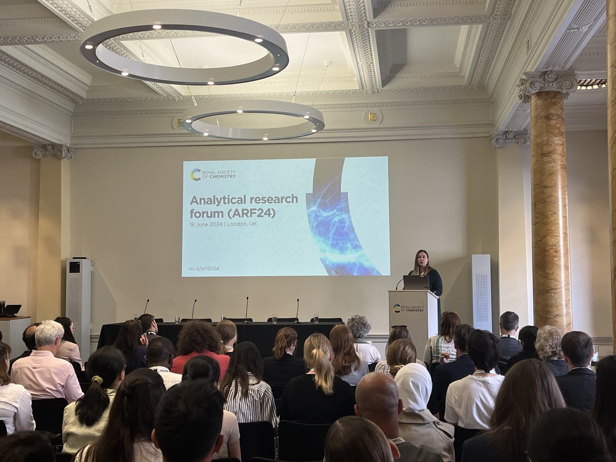 csblacka's tweet photo. Had a great day yesterday at the @RoySocChem Analytical Research Forum 2024! It was so nice to learn about such a range of analytical chemistry. https://t.co/XO6tLLHzMG
