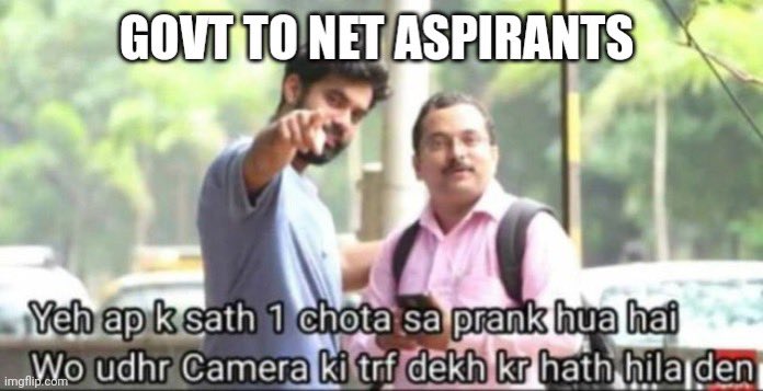 VarunBhojpuri's tweet photo. Government cancels #UGCNET exam. 

After NEET it's NET disaster https://t.co/WXrhmQ1pwQ