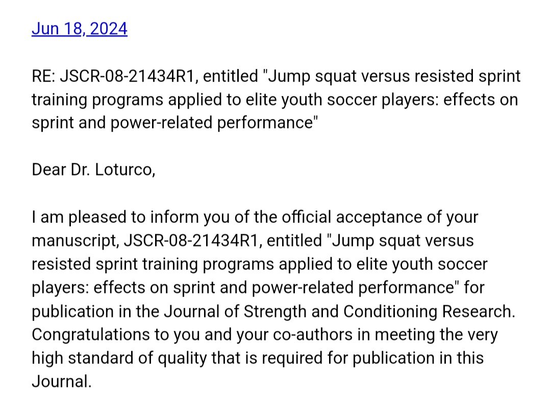 Irineu Loturco PhD (@irineuloturco) on Twitter photo Excited to announce our latest study accepted in JSCR, comparing JS/RS training (= %BM) on youth ⚽️ players' performance. This marks the start of our partnership & scientific collab. w <a href="/FPF_Oficial/">Federação Paulista de Futebol - FPF</a>, Latin America's top ⚽️ federation. The beginning of a promising journey together! Excited to announce our latest study accepted in JSCR, comparing JS/RS training (= %BM) on youth ⚽️ players' performance. This marks the start of our partnership & scientific collab. w <a href="/FPF_Oficial/">Federação Paulista de Futebol - FPF</a>, Latin America's top ⚽️ federation. The beginning of a promising journey together!