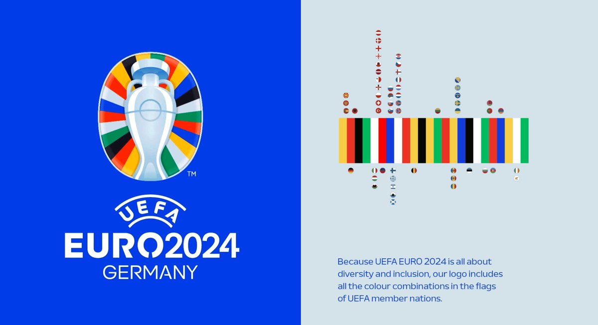 Julian_H0ffmann's tweet photo. In case you were wondering why they chose these colours on the logo. #EURo2024 #dataviz https://t.co/Ts9m5LKiwK