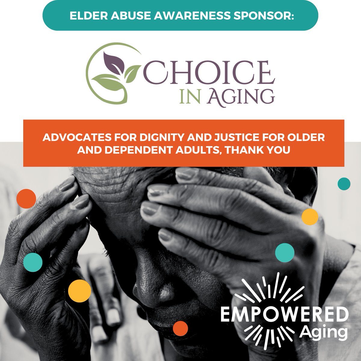 empowered_aging's tweet photo. @ChoiceInAging is an amazing resource that offers a variety of support services for older and dependent adults across the Bay Area. We are excited to share they are a sponsor of our Elder Justice Program's FREE elder abuse awareness forum on June 26th. > https://t.co/8ToqXdutVs https://t.co/emghmlSVi4