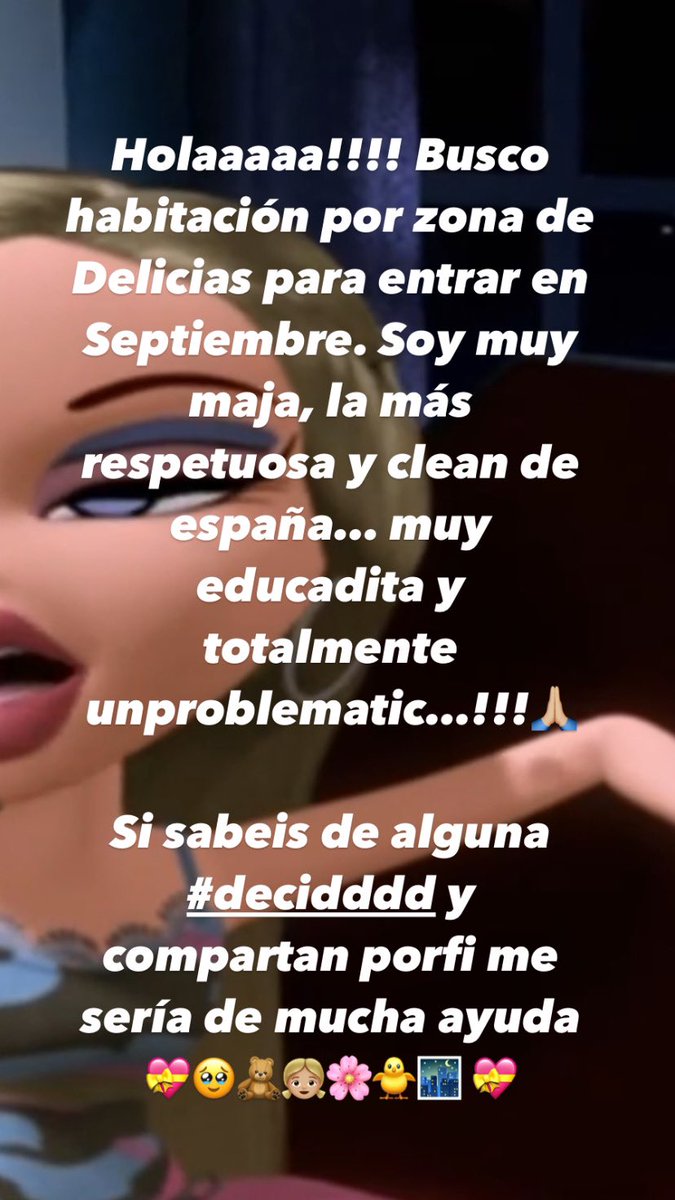 danielaswwwweet's tweet photo. holaaaaaa, estoy buscando habitación / piso por zona de Delicias y alrededores (Palos de la frontera, Legazpi) en Madrid. Para entrar en Septiembre. Si sabéis algo #decidddddddd y compartir porfi, me siento como un perrito abandonado 😖🤍💝 https://t.co/jGTWazzpSu