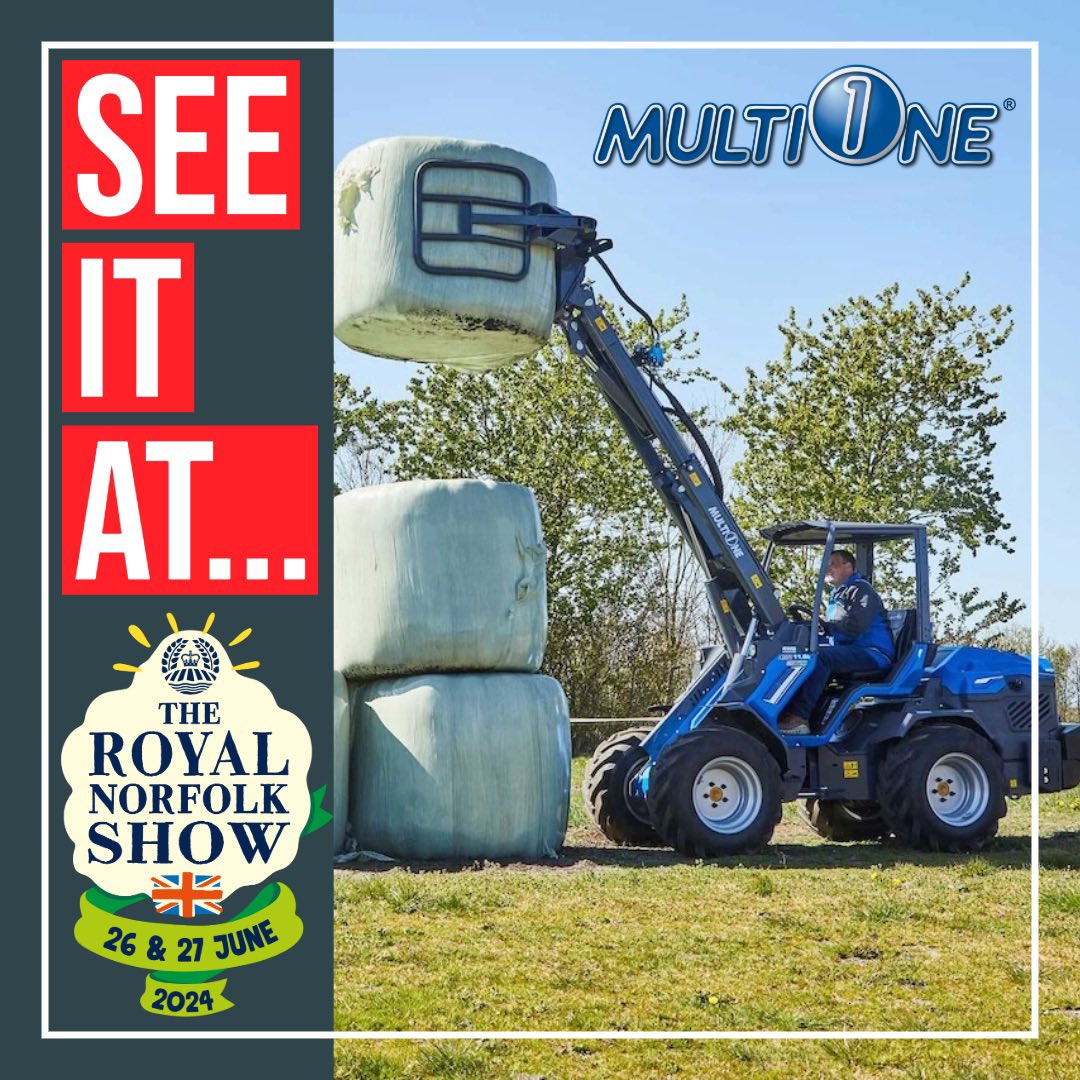 The Summer Show Season has started!
Next one up is the <a href="/norfolkshow/">Royal Norfolk Show</a> on 26 &amp; 27 June.
Pop along to stand 340 on the Fourth Avenue to see MultiOne #loaders on display with regional Dealer Stag Machinery.
