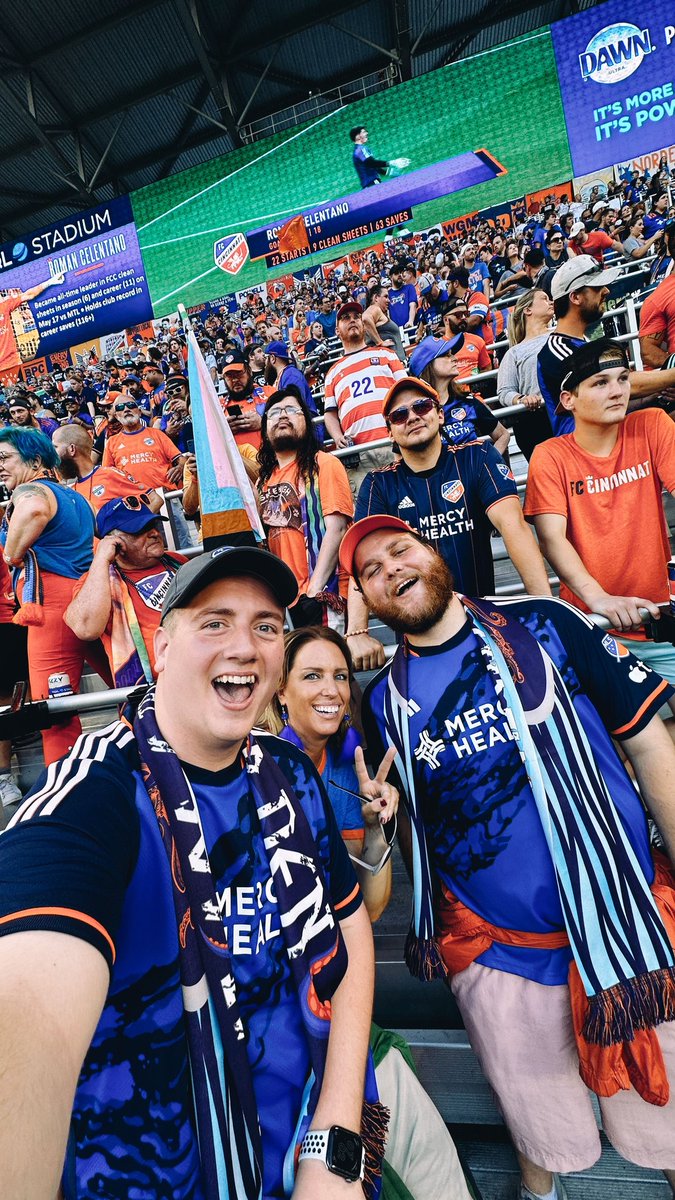 BaileyBergdolt's tweet photo. Day 4 of asking @fccincinnati to let me and @avery_wilhite do something cool on GameDay, jun 22nd! It's out 3rd year making the 11 hour trip to see our club💙🧡 "Something cool" could be literally anything, leaving that up to whoever gets in touch with us!😂 https://t.co/QkemlSQbKM