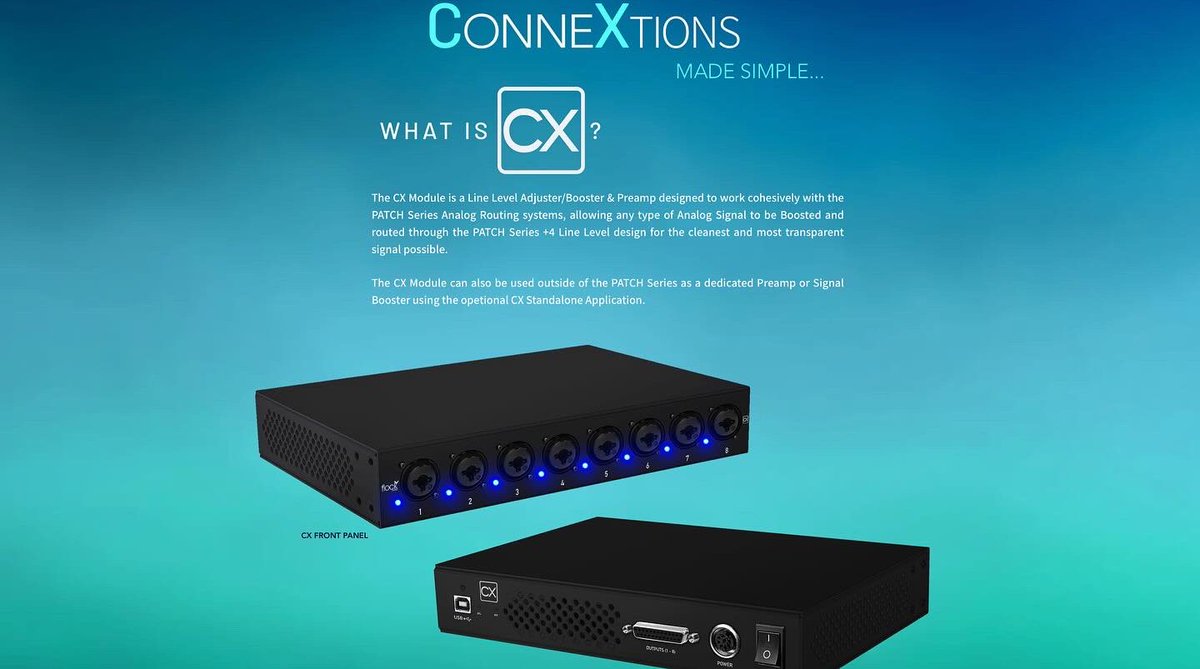 FlockAudio's tweet image. There is sooo much more to [ 𝗖𝗫 ] than meets the eye 👁️… Experience all that [ 𝗖𝗫 ] can do!  🎥 Full Video: youtu.be/AcqSx82E58E  💻 CX Webpage: flockaudio.com/cx   - - -
The PATCH Series!
(flockaudio.com) 
#patchbay #patchbays #RecordingStudio #AudioPro