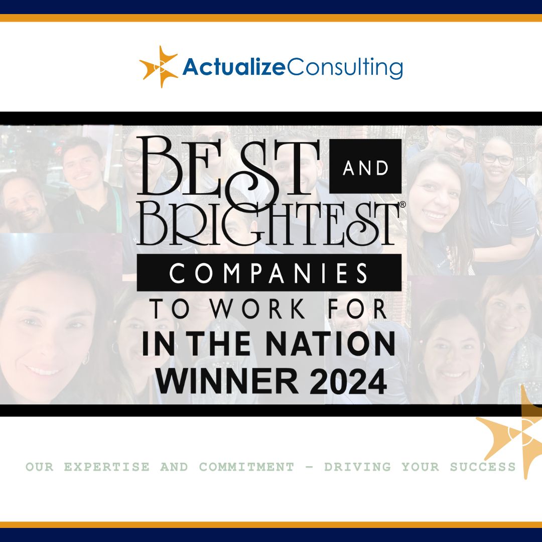 kerrywekelo's tweet photo. Congratulations to @actualizellc! Kudos to our people for making us a people-first company and a National Best and Brightest Winner. For the full winners list, visit https://t.co/IYGiX3h7aE. #theBB #fintech #leadership @101Best #culture #HR https://t.co/CxHbvsNmsp