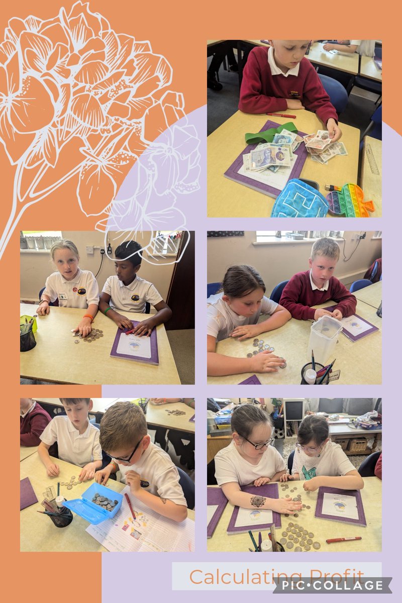 MaesOwen's tweet image. Dosbarth Miss Pye have spent the afternoon calculating costings and profit and shared ideas on what we should do with the profit! #MegaMaths #ClassCafe #PupilVoice