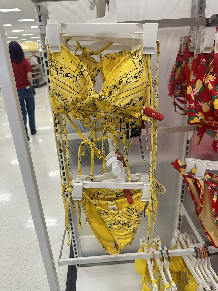 who up wearing their target piss pride bikini