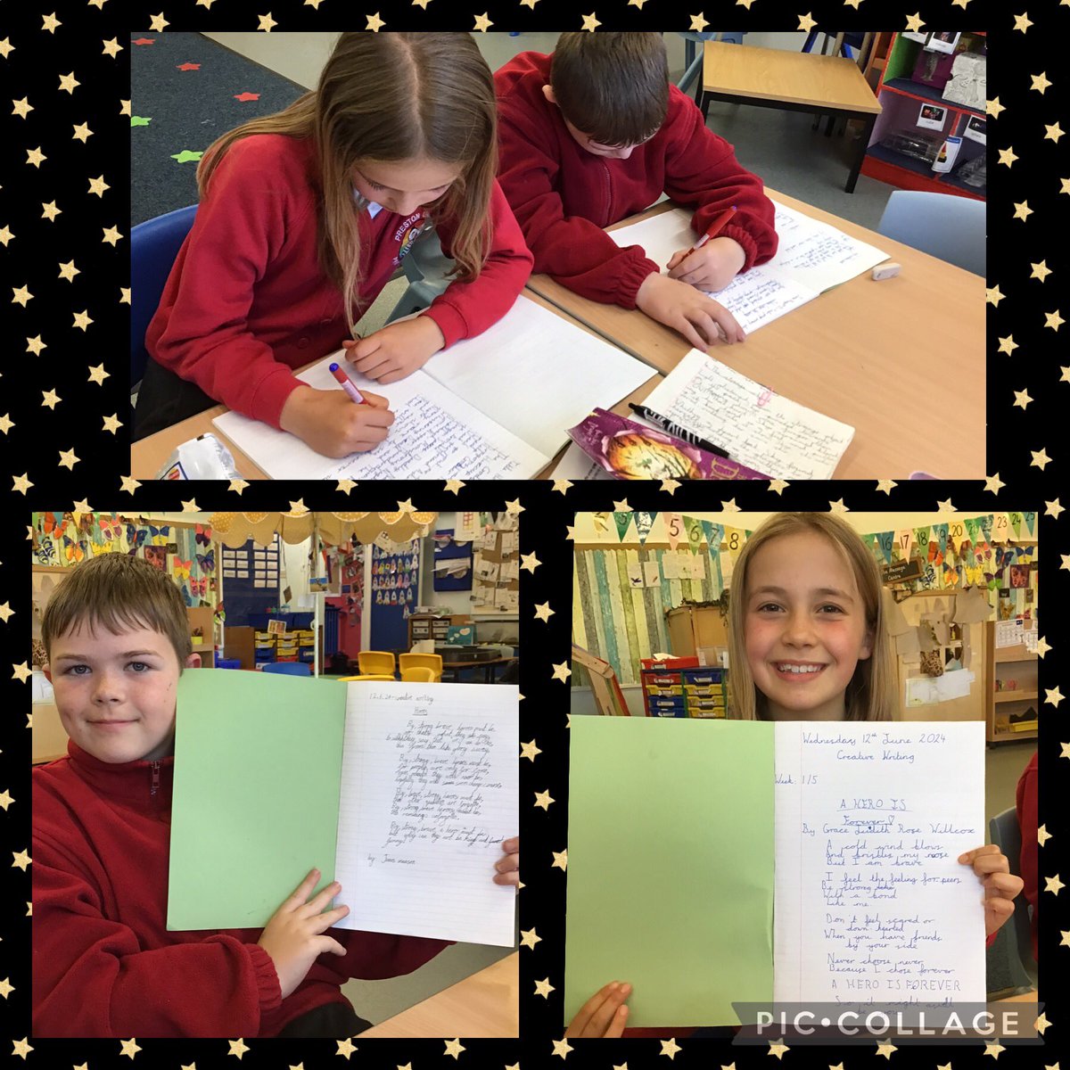 It is a pleasure to spend an hour each week with Grace and James at our creative writing club. Chatting, sharing ideas and interests and of course their amazing writing! 💫🔥📝📚👏🏽#NationalWritingDay