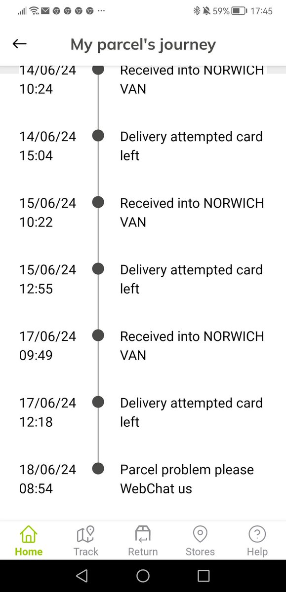 RallyeBaz's tweet photo. @YodelOnline @YODELhell @BBCWatchdog why do you lie that you've left a card each time you've attempted delivery. It's 2024 some neighbours are also in to receive the parcel. Now you expect me to make a 60 mile round trip to collect the parcel from your local depot #yodeljoke https://t.co/5Zmjc2IY6q