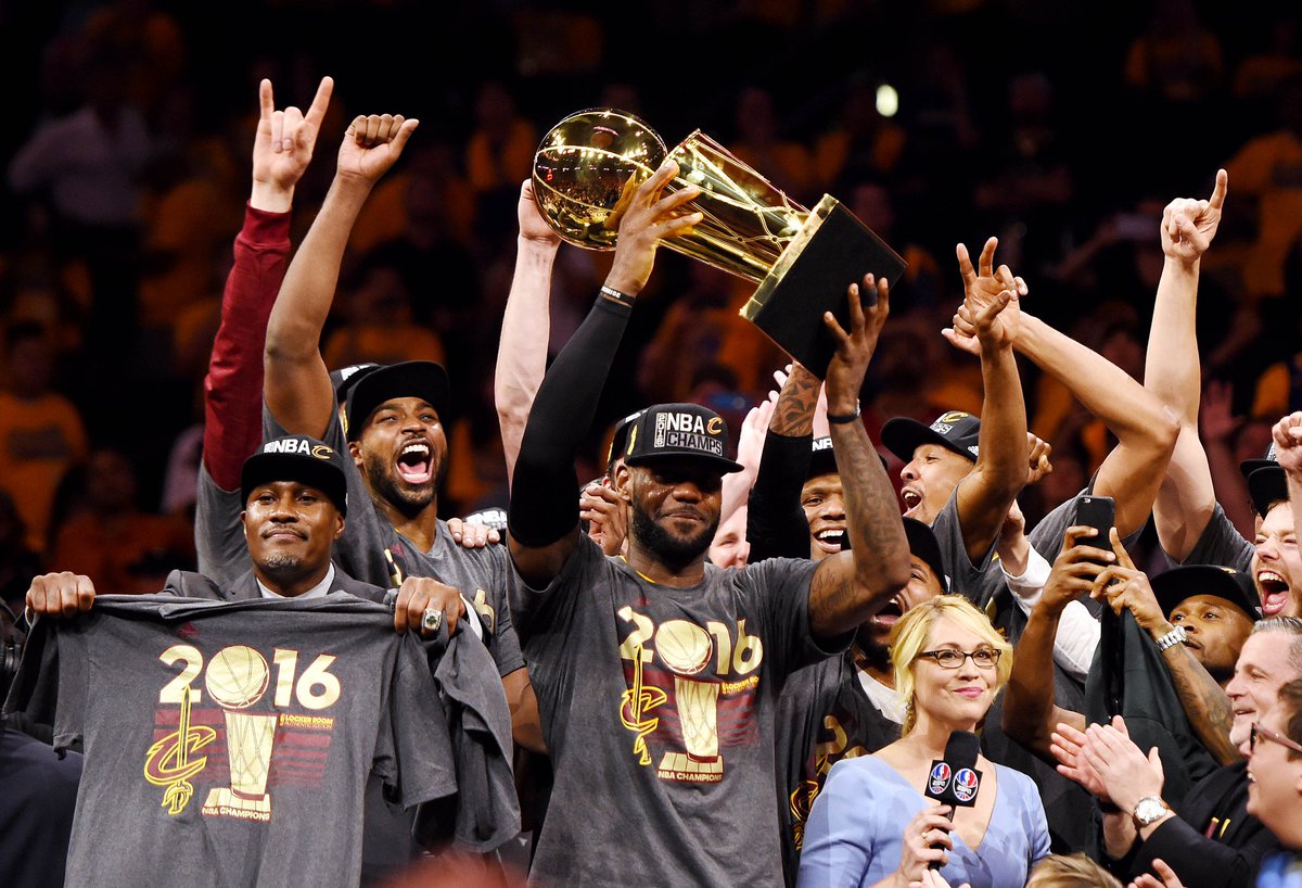 CLEsportsTalk's tweet photo. #Retweet to celebrate the Cavs title eight years ago today!!! June 19th, 2016!!! https://t.co/8cf0bo7QQT