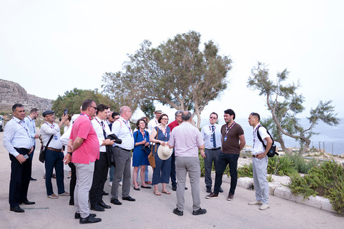 MTatOSCE's tweet image. 🌿Kicking off the 2nd Preparatory Meeting of the 31st OSCE Economic and Environmental Forum in 🇲🇹 with a thematic field visit to a #ReverseOsmosis plant. 💧

🌍 Amidst today’s climate crisis, effective #water resource management is crucial. Adaptive technologies like reverse…