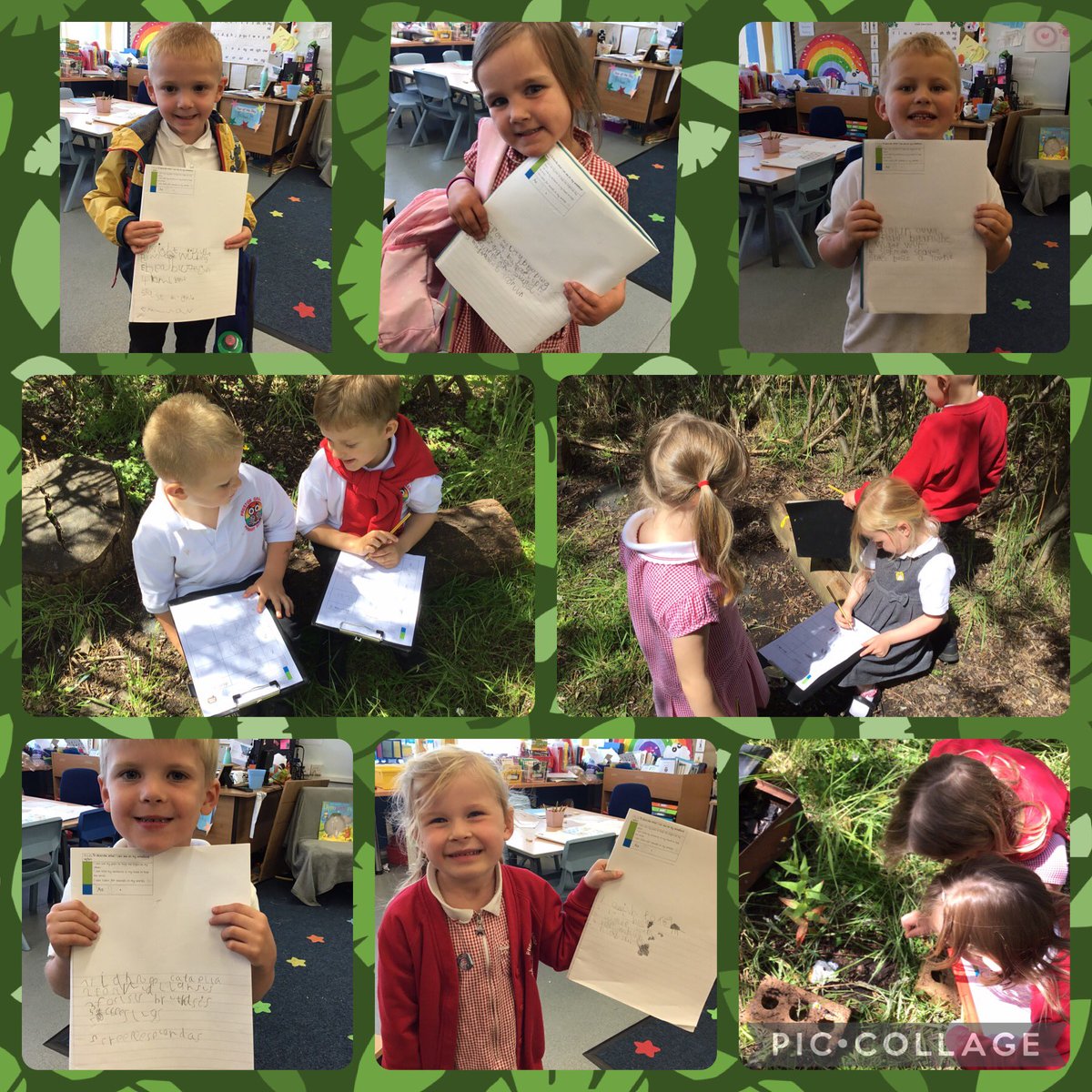 Reception have been busy in the forest gathering ideas. They have started to use them today to write their forest safari counting stories. 🕷️🦋🐛🐌🐞🪱🐝🦉🦔🪵🌳 #NationalWritingDay