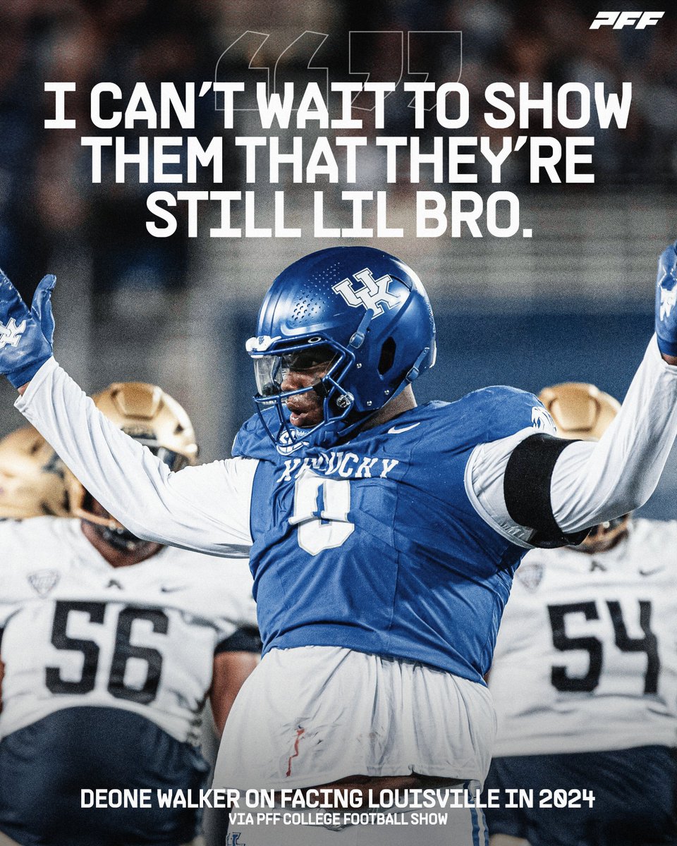 PFF_College's tweet photo. Kentucky has won five straight matchups vs Louisville🍿 https://t.co/gTf1cDsysx