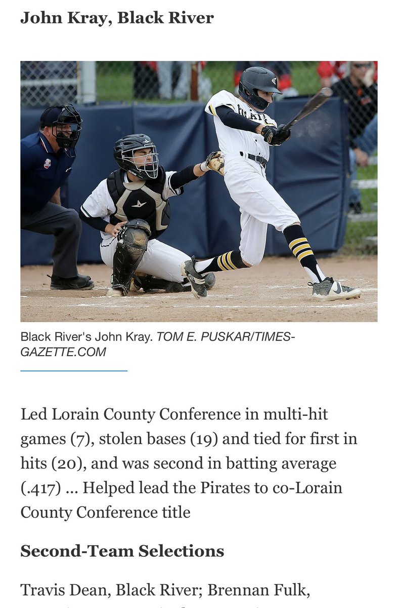 Congrats to <a href="/1JohnKray/">John Kray</a> for earning First Team Ashland County and <a href="/TravisDean_3/">Travis Dean</a> for earning Second Team Ashland County. 🚨‼️