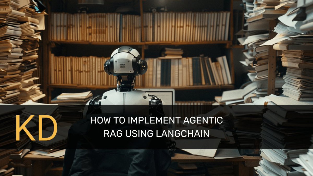kdnuggets's tweet image. How to Implement Agentic RAG Using LangChain: Part 1
Learn about enhancing LLMs with real-time information retrieval and intelligent agents.
kdnuggets.com/how-to-impleme…