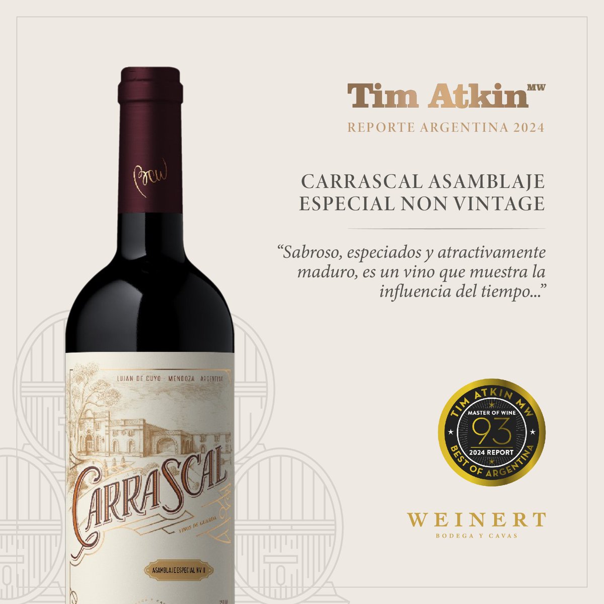 BodegaWeinert's tweet photo. ¡Orgullosos de los nuevos puntajes otorgados por Tim Atkin!

En su último reporte, pudimos reafirmar el trabajo que desde hace décadas venimos gestando en pos de seguir construyendo la calidad y experiencias inolvidables en cada uno de nuestros vinos https://t.co/75SGfWJblu