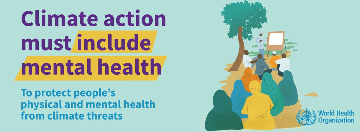 You may wonder why there is such a heavy emphasis on mental health when it comes to climate change, read this excellent post by WHO on why it's a priority: buff.ly/3Mka9mc