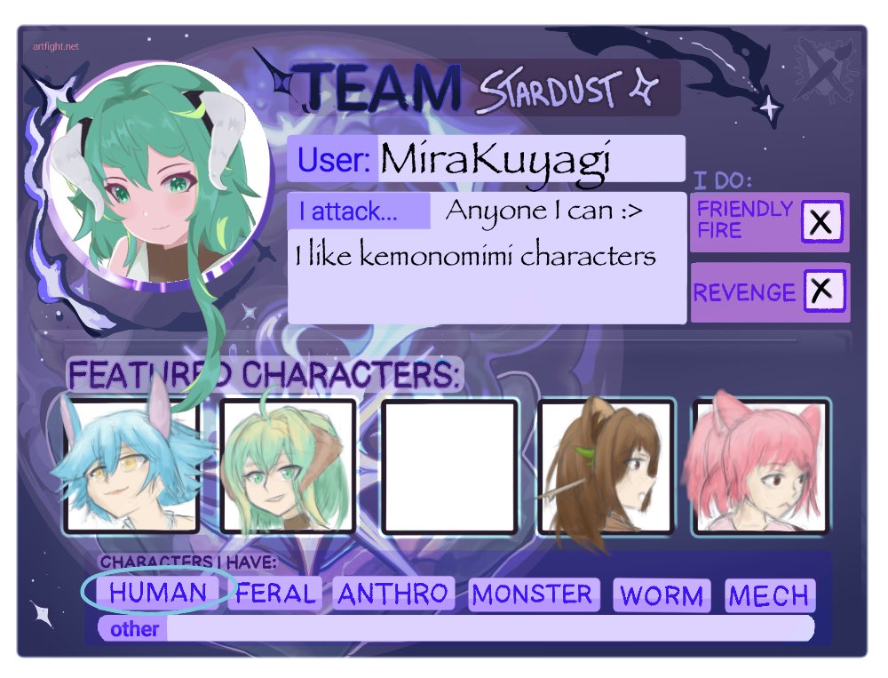 Vtuber_Mira's tweet photo. Heyo just here to post my artfight for all you artfighters, can not wait I am too excited for it https://t.co/3q0qlJL78A #artfight https://t.co/XFXlrNEvTB