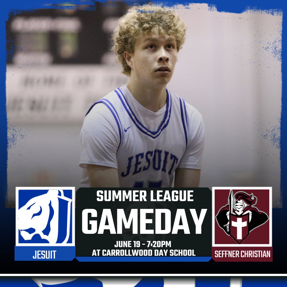 Final regular season game of the Summer League.

Jesuit faces Seffner Christian at Carrollwood Day School on court #2, let's go Tigers! 

#AMDG #GoTigers