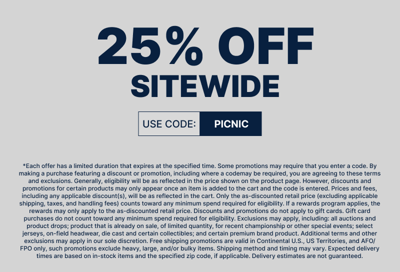 25% OFF site-wide on Fanatics with code PICNIC

Link -> go.j23app.com/8cp