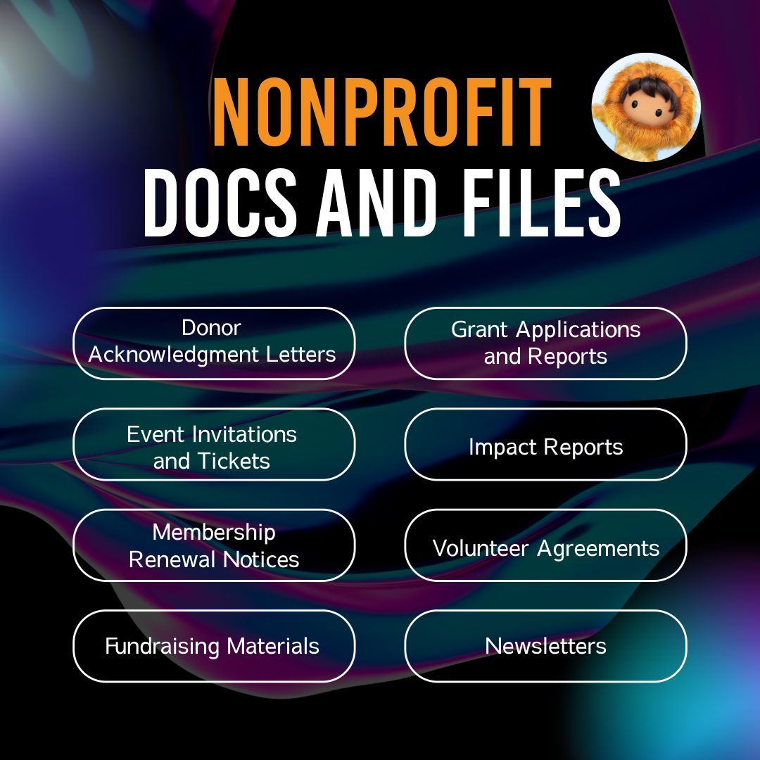 No more manual entries or switching between platforms. Generate newsletters, grant applications, donor acknowledgment letters, and more within Salesforce with Mambo Merge.

mambomerge.com
#Salesforce #DocumentGeneration #DocsAndFiles
