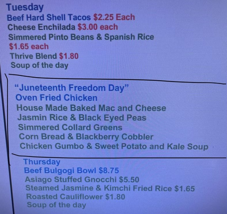 Ummm, whoever is in charge of the lunch menu needs to have a chat with someone… 
#juneteenth