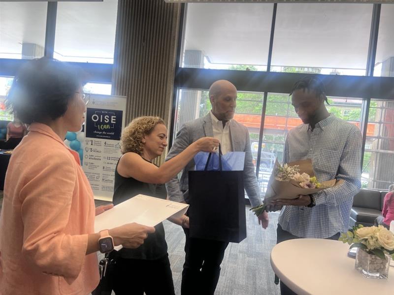 OISEUofT (@oiseuoft) on Twitter photo Today, we honour Ms. Georgia Wilson, an OISE student who passed away in February. In a heartfelt tribute, <a href="/UofT/">University of Toronto</a> awarded her a degree posthumously, received by her son Darren. Ms. Wilson was loved by her peers, who described her as "the absolute light of our cohort." #OISEGrad24 Today, we honour Ms. Georgia Wilson, an OISE student who passed away in February. In a heartfelt tribute, <a href="/UofT/">University of Toronto</a> awarded her a degree posthumously, received by her son Darren. Ms. Wilson was loved by her peers, who described her as "the absolute light of our cohort." #OISEGrad24