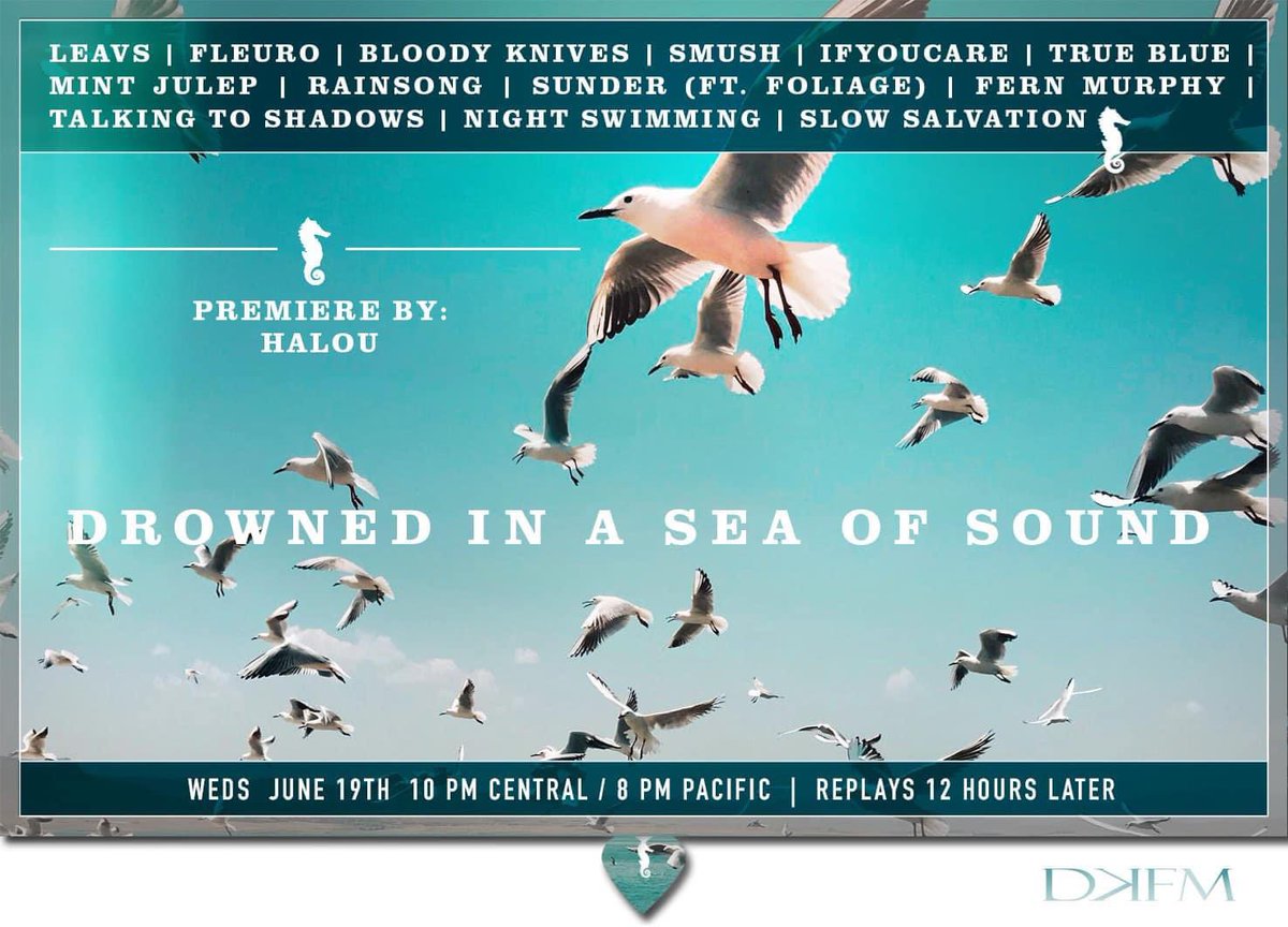 Tonight on @decayfm - Krissy will be sharing a brand new episode of Drowned in a Sea of Sound @ 10pm CT/8pm PT (replay 12 hours later). 🖤🎶🎵  Download the DKFM app or livestream at decayfm.com