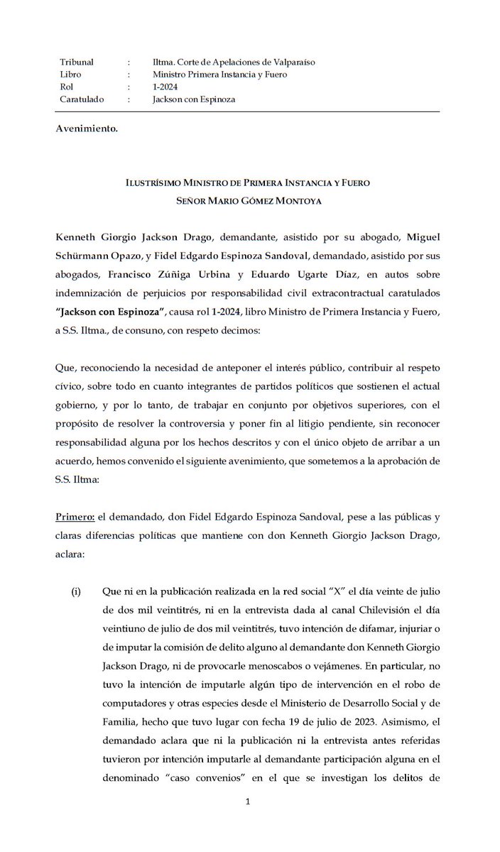 Giorgio Jackson tweet media