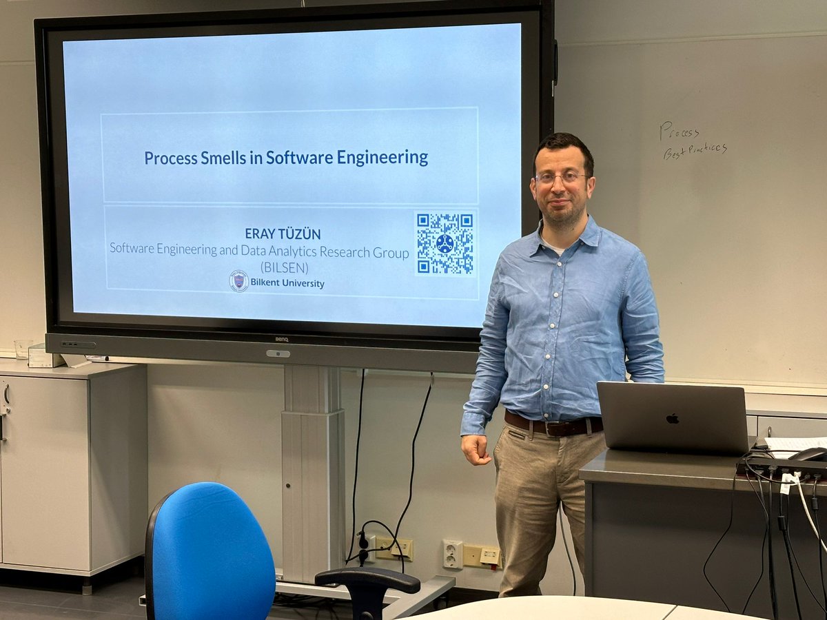 Eray Tuzun (@eraytuzun) on Twitter photo Delivered a two days lecture on Process Smells in Software Engineering at <a href="/UniOulu/">University of Oulu</a>. It was an incredible experience discussing inefficiencies in software development and exploring solutions with such an engaged audience! Thanks for the invite <a href="/turhanb/">Burak Turhan</a> <a href="/m3sOulu/">M3S Oulu</a> Delivered a two days lecture on Process Smells in Software Engineering at <a href="/UniOulu/">University of Oulu</a>. It was an incredible experience discussing inefficiencies in software development and exploring solutions with such an engaged audience! Thanks for the invite <a href="/turhanb/">Burak Turhan</a> <a href="/m3sOulu/">M3S Oulu</a>