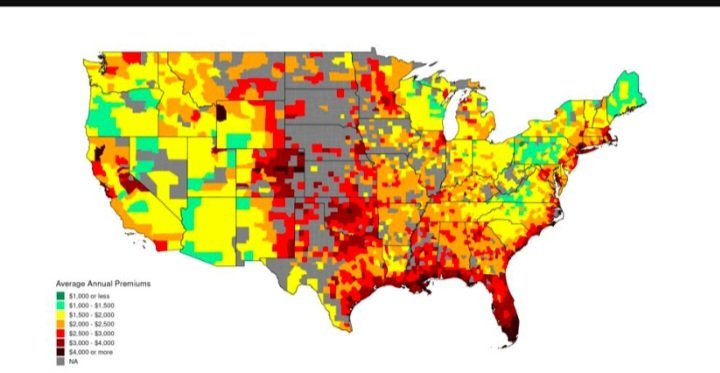 scrawford's tweet photo. For th first time, a new paper allows Americans to see where insurance costs are climbing because of disaster risks - and to consider what the consequences may be for the country as a whole- https://t.co/ml3pV9Hjwo https://t.co/uOUWYhBX3i