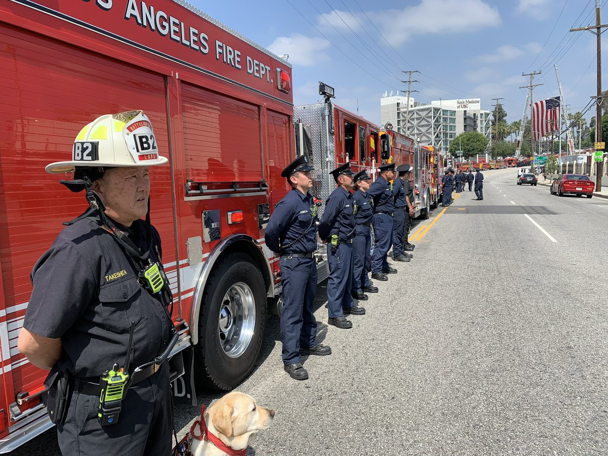 Our hearts are heavy, as we stand shoulder to shoulder with our brothers and sisters from Los Angeles County Fire Department to honor their fallen, Firefighter Andrew Pontious. Rest in peace, brother. <a href="/LACOFD/">LACoFD</a>