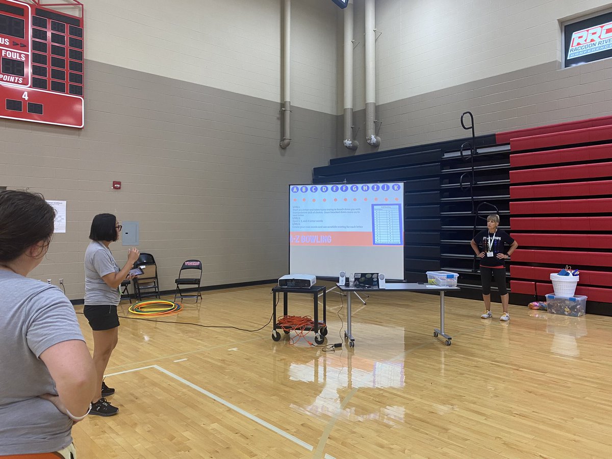 msdrexler25's tweet photo. @CindieLou70 @BarbaraBorden9 thanks for a fun session on cross curricular activities in PE!! Can’t wait to use some of these! https://t.co/6clhKETuls