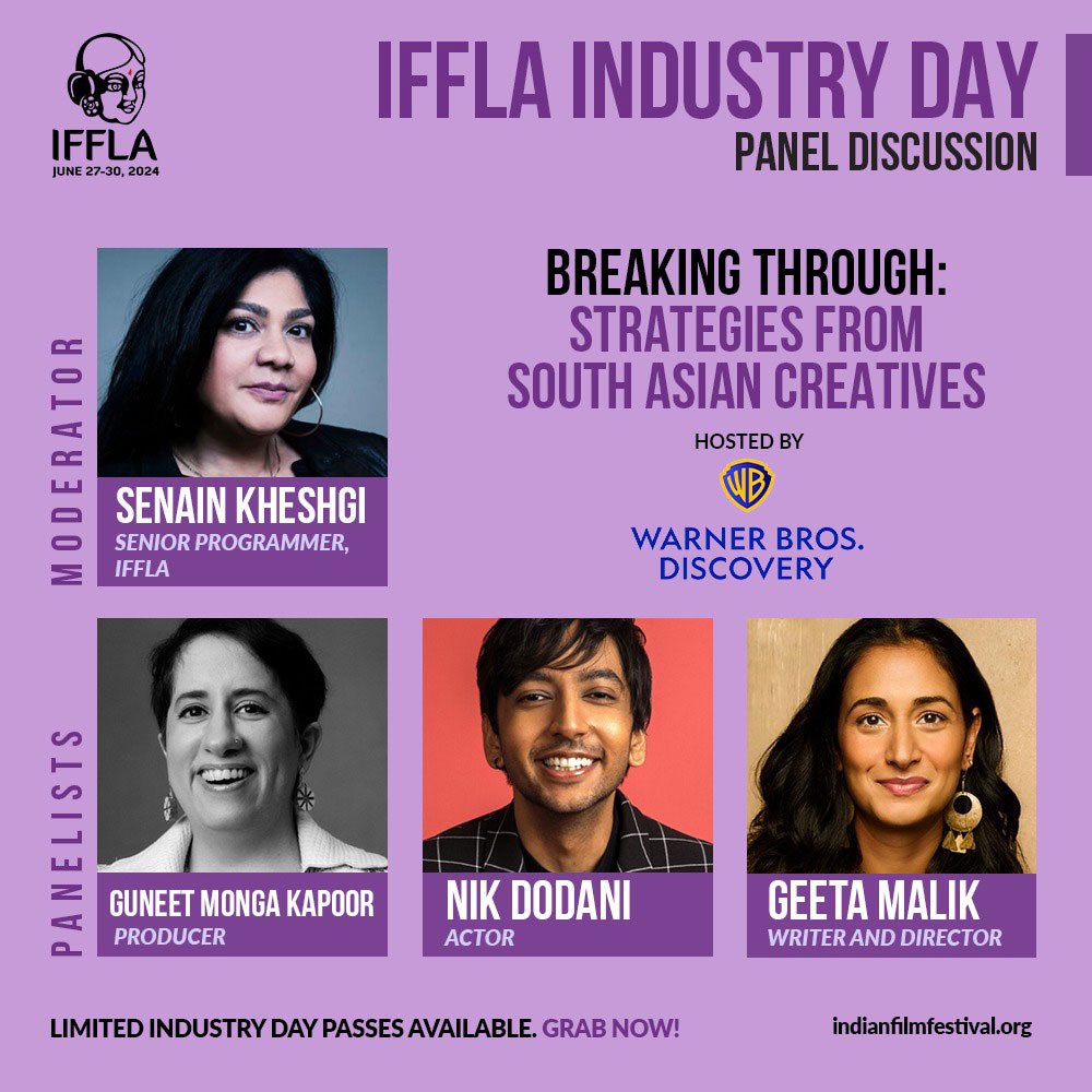 Don't miss this panel featuring trailblazing South Asian talents. Discover their real-world experiences, learn how to get noticed, adapt to industry changes, and stay true to your vision. Available only with the Industry Day Pass or the Industry All-Access Pass.