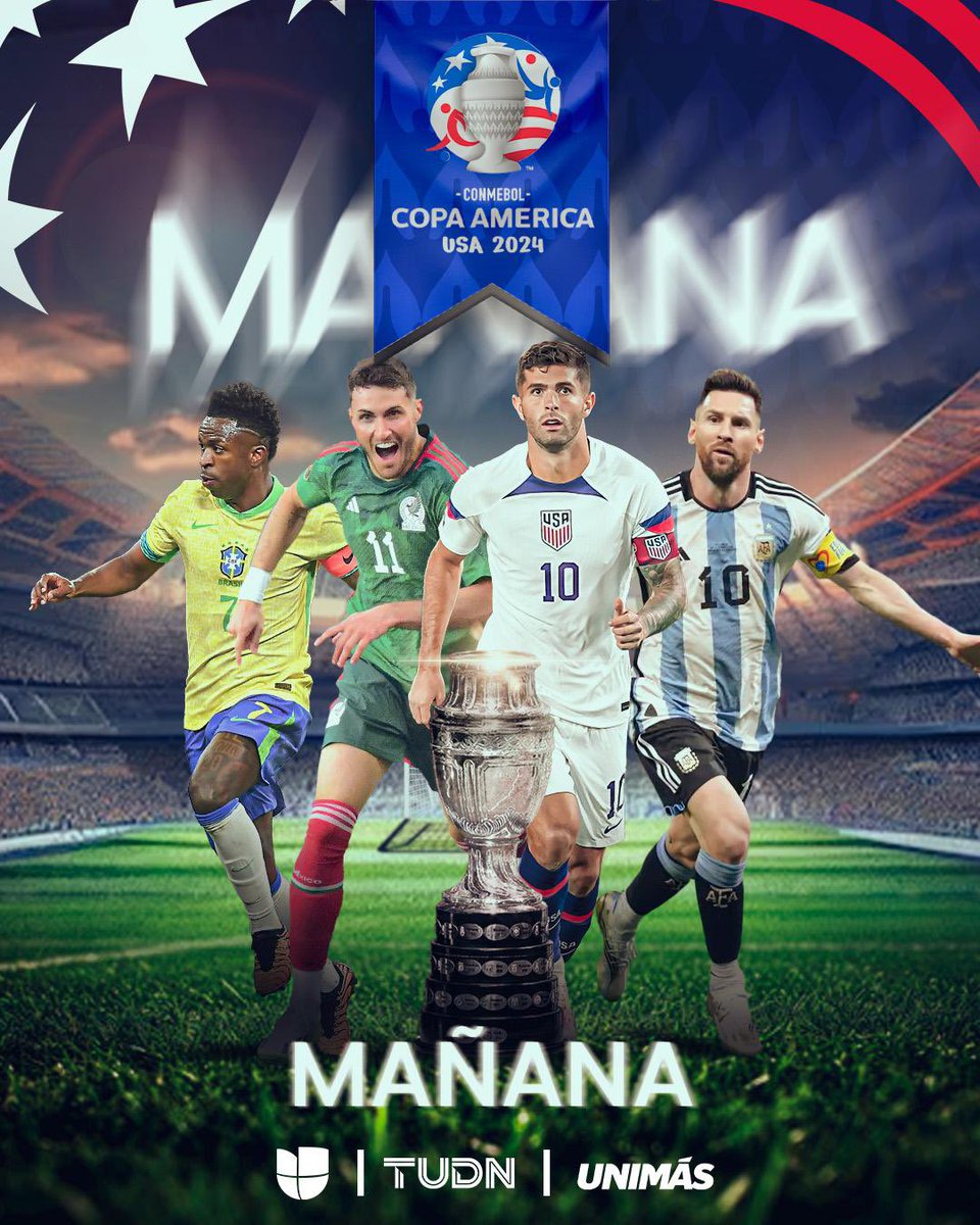 #AmericaUnida

¡MAÑANA! Disfrútala por las cadenas de <a href="/Univision/">Univision</a>