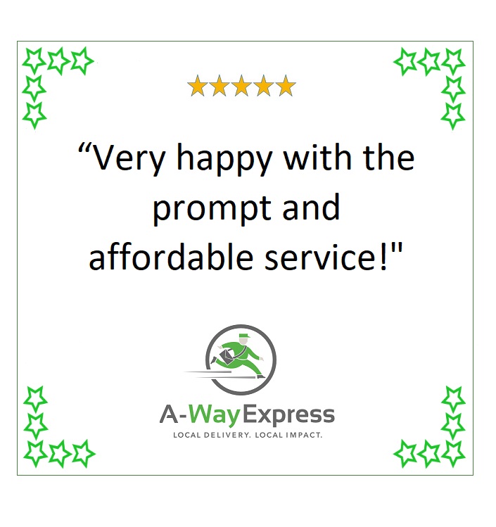 Thank you to our A-Way Express customers for your continued feedback. Our A-Way Express team is very happy to provide our customers with prompt and affordable delivery services.

#CustomerFeedback #smallbusiness #SocEnt